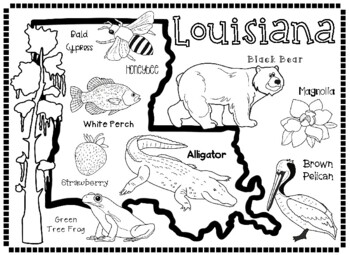 louisiana symbols black and white - Clip Art Library