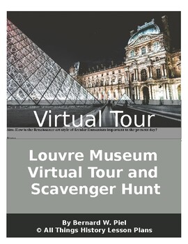 Preview of Louvre Museum  Virtual Tour and  Scavenger Hunt