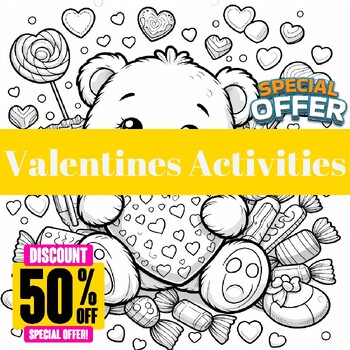 Preview of Love Activity: A Valentine’s Day Coloring Pages Book