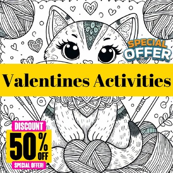 Preview of Love Activity: A Valentine’s Day Coloring Pages Book