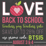 Love Back to School Sale Button