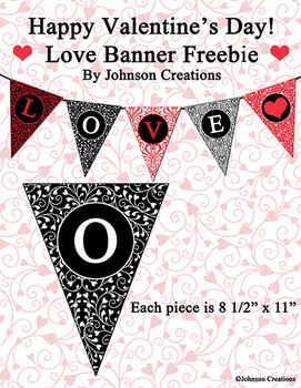Preview of Love Banner Freebie