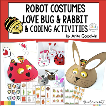 Preview of Love Bug And Rabbit Costume and Coding Activities