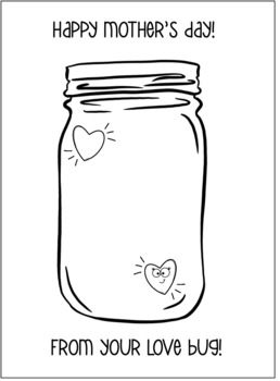 Love Bug Card Template by Teaching with Mrs Wildy TpT
