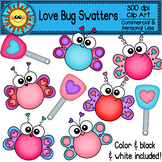 Love Bug Swatters Clip Art