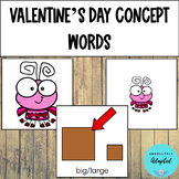 Love Bug and Heart Valentine's Day Concept Words