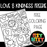 Love Coloring Page FREEBIE for Valentine kindness Activiti
