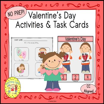 Preview of Valentine's Day Activities and Task Cards