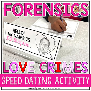 Preview of Love Crimes - Valentine's Day Speed Dating Activity