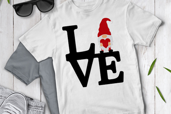 Download Love Gnomes Svg Gnome With Heart Svg Cut Files Gnome Svg Valentine Day Png