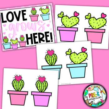 Love Grows Here Bulletin Board | Valentine's Day Bulletin Board | Cactus