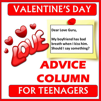 Preview of VALENTINE'S DAY - Dear Love Guru... Advice - No prep, print and go!