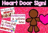 Love Heart Door Sign Positive Collaboration Display