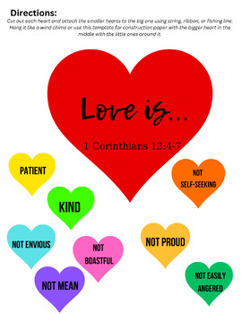 Preview of Love Is... 1 Corinthians 13 project