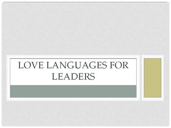 Preview of Love Languages for Leaders