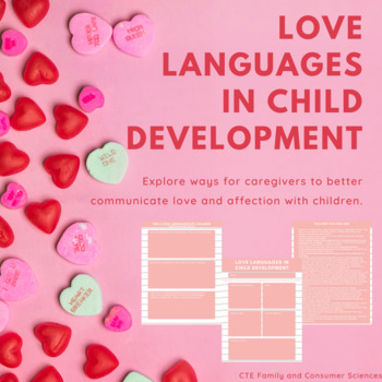 Preview of Love Languages in Child Development - PDF version (Valentine's Day activity)