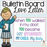 Classroom Decor - Letter to Students Freebie