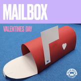 Love Mailbox Craft, Valentine's Day Printable Template, No