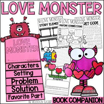 Preview of Love Monster Activities Valentine's Day Read Aloud Reading Comprehension