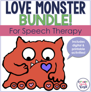 Preview of Love Monster Bundle for Speech Therapy