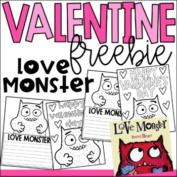 Preview of Love Monster FREEBIE | Free Valentine's Day Activity