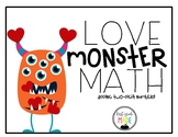 Love Monster Math Center- Adding Two Digit Numbers