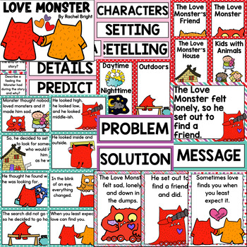 Love Monster a Valentine's Day Book Companion Reading Comprehension