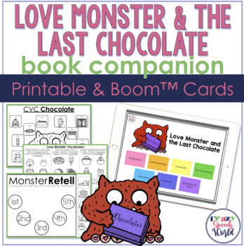 Preview of Love Monster and The Last Chocolate Speech Activities | Boom™ Cards and Print