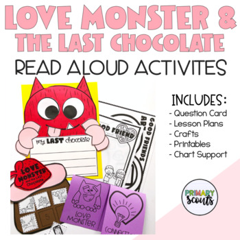 Preview of Valentines Day Love Monster Craft Activities Love Monster and the Last Chocolate