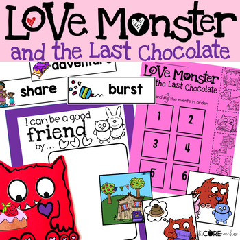 Preview of Love Monster & the Last Chocolate Read Aloud Activities - Preschool Valentine's