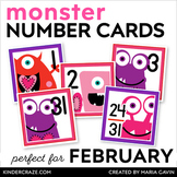 Love Monsters Calendar Numbers