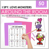 Love Monsters Valentine's Day Articulation Drill Practice 