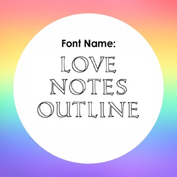 Preview of Love Notes Ouline