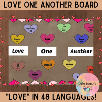 Preview of Love One Another Bulletin Board, Love Around the World Multilingual