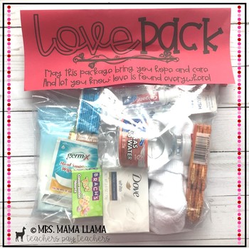 Preview of Love Pack for the Homeless Kit