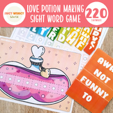 Love Potion Making, Sight words Game, Pretend Play, Valent