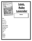 Love Ruby Lavender Literature Study