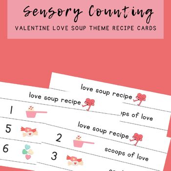 Preview of Love Soup Sensory Counting Recipes