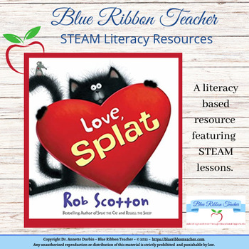 Preview of STEAM Valentine Activities with picture book, Love Splat