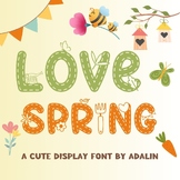 Love Spring - Display font