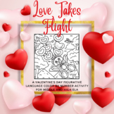 Love Takes Flight Valentine's Day Figurative Language Colo