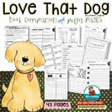 Love That Dog | 3rd Grade ELA | Novel Study | Poetry Pages