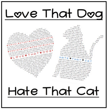 Preview of Love That Dog & Hate That Cat - Study Guide Bundle