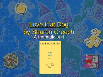 Preview of Love That Dog Theme Unit