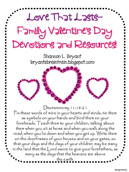 Preview of Love That Lasts (Family Valentine's Day Devotions)