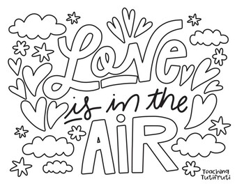 Love Valentine's s Day Coloring Pages {By Teaching Tutifruti} | TPT