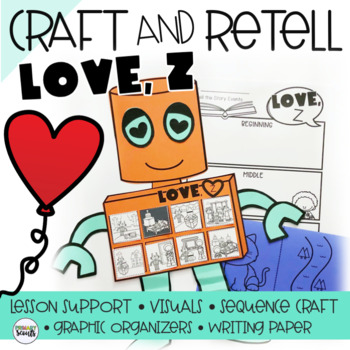 Preview of Love Z Sequencing Stories with Pictures | Valentines Day Craft | Retelling
