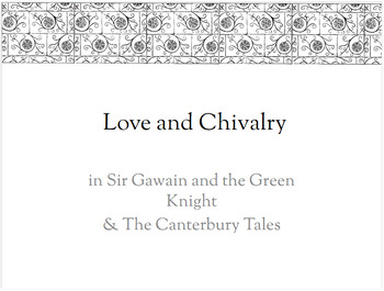 Preview of Love and Chivalry in Sir Gawain and the Green Knight & The Canterbury Tales