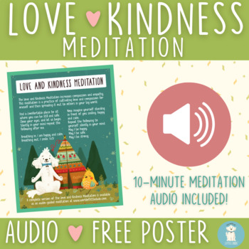 Preview of Love and Kindness Meditation (audio) + FREE poster