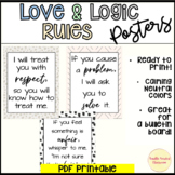 Love and logic posters neutral calming colors